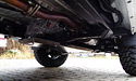 Montáž alu krytů podvozku Asfir - Toyota Hilux 2011